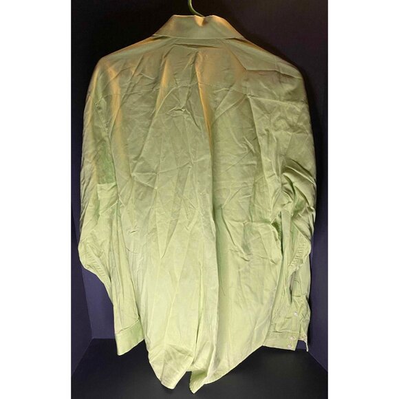 Robert Graham Mens M Green Long Sleeve Button Up Casual Shirt Preppy - Picture 3 of 7